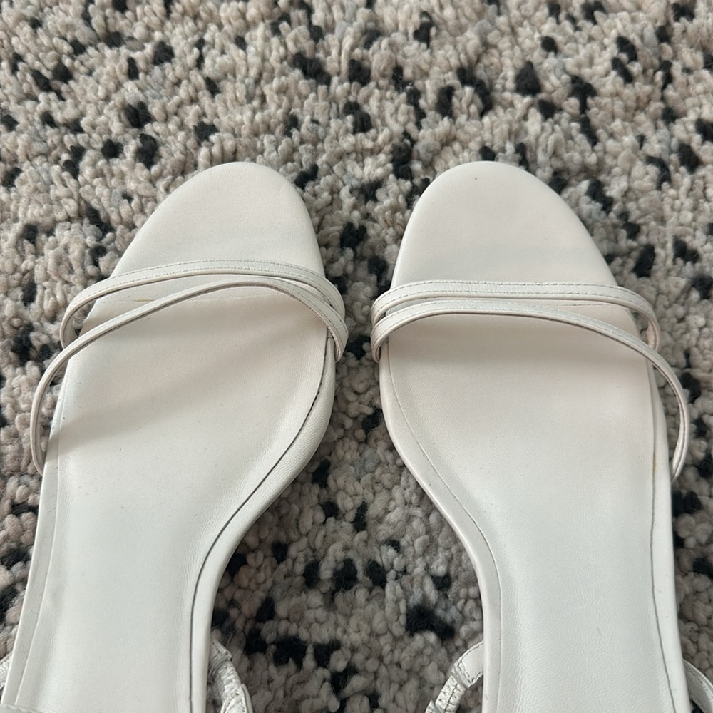 Linea Paolo White Sandals - Picture 7 of 9